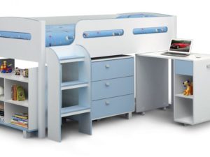 Kimbo Cabin Bed in Blue & White