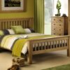 Amsterdam Oak Bed High-Foot-End