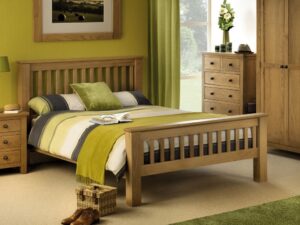 Amsterdam Oak Bed High-Foot-End
