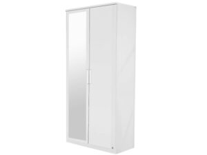 Rivera Hinged Mirrored 2 Door Wardrobe