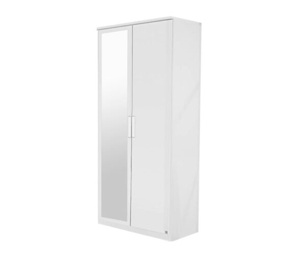 Rivera Hinged Mirrored 2 Door Wardrobe