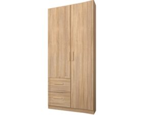 Rivera Hinged Left 2 Door Wardrobe w/ Drawers