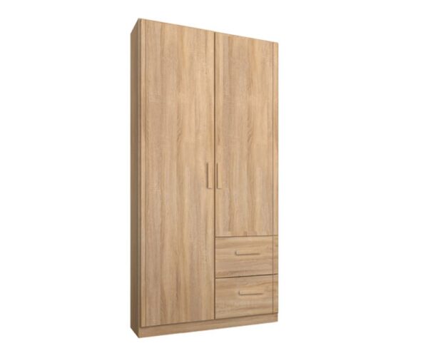 Rivera Hinged Right 2 Door Wardrobe w/ Drawers