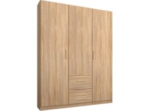 Rivera Hinged 3 Door Wardrobe w/ Drawers