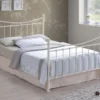 Alderley Metal bed frame Ivory