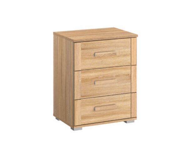 Rivera 3 Drawer Bedside Table