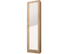 Rivera Single Door Mirrored Wardrobe