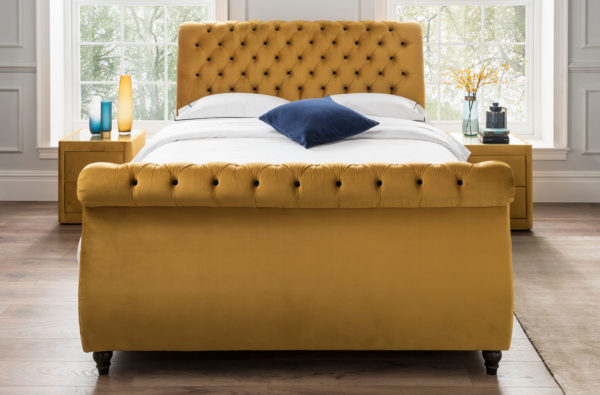 Chesterfield Sleigh Bedstead