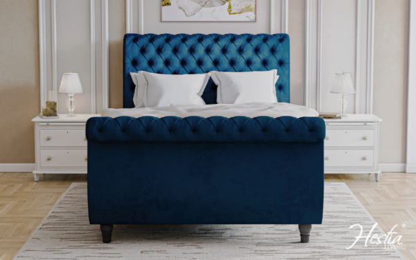 Chesterfield Sleigh Bedstead