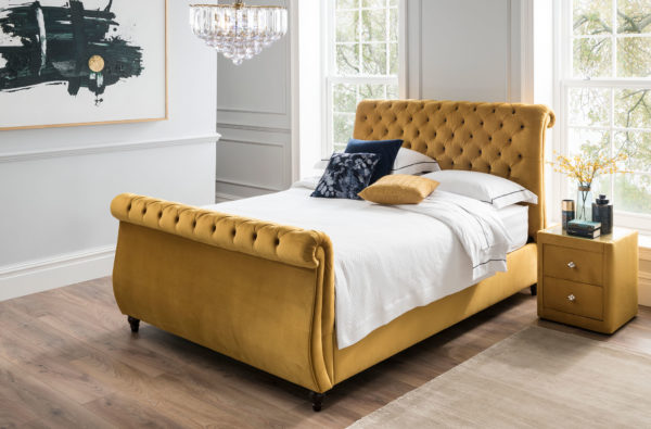 Chesterfield Sleigh Bedstead