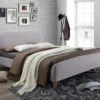 Geneva bed Frame in Light Grey