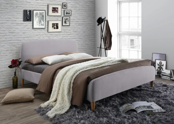 Geneva bed Frame in Light Grey