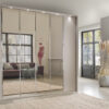 All-In Wardrobe with Mirrored Front