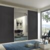 Miami Plus Glass and Mirrored Wardrobe