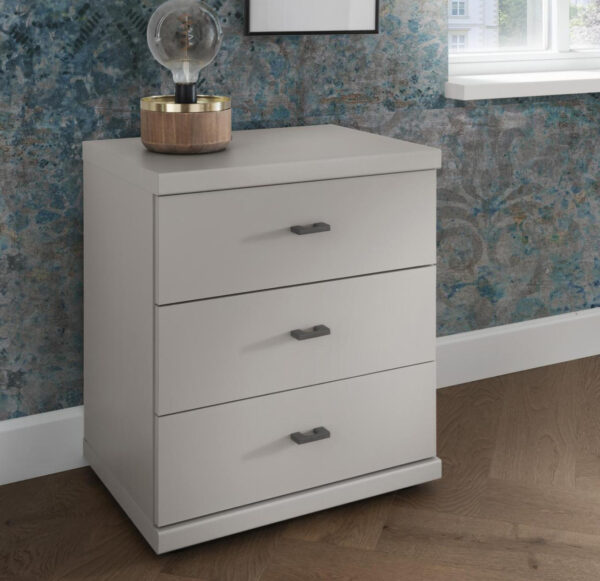 Miami Plus 3 Drawer Bedside Table