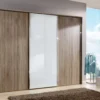 Miami Plus Wooden and Mirrored Wardrobe