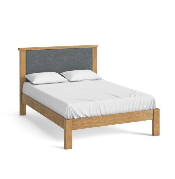 Burford Oak Upholstered Bed Frame