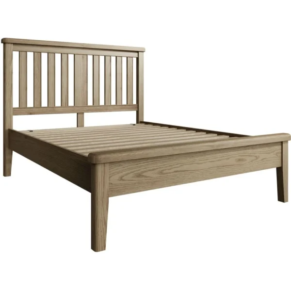 Horton Slatted Headboard Oak Bed Frame