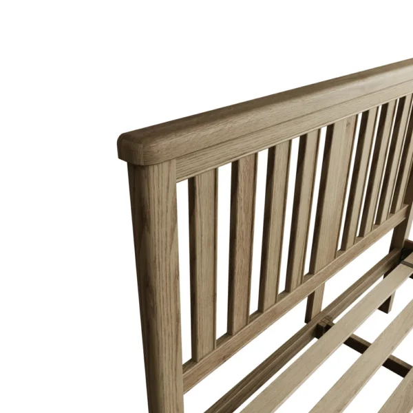 Horton Slatted Headboard Oak Bed Frame