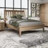 Horton Slatted Headboard Oak Bed Frame