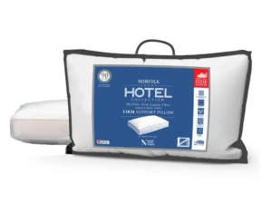 Side Sleeper Pillow Deep 10cm Hi-Firm Hollowfibre Norfolk 5* Hotel Collection